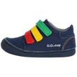 ddstep átmeneti fiú vászoncipő színes tépőzárral.