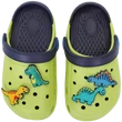 DDSTEP dínó mintás zöld fiú papucs.