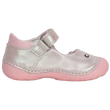 DDSTEP ezüst virágos nyitott cipő lányoknak.