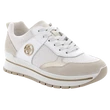 Beige és fehér női utcai sneaker.