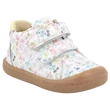 Fehér virágos Primigi barefoot tavaszi cipő.