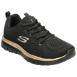 fekete-arany-női-skechers-sportcipő