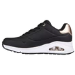 Fekete női skechers uno cipő.