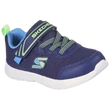 Skechers fiú cipő kék és neon zöld színben.