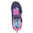 Skechers sötétkék világító sportcipő lányoknak.
