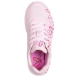 Skechers rózsaszín szív mintás utcai cipő.
