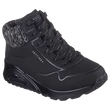 Skechers fekete kötött szárú bélelt lány cipő.