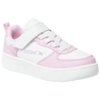 Skechers lány fehér-rózsaszín teniszcipő.