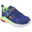SKECHERS világító kék fió cipő.
