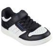 Skechers fekete fehér divatos utcai fiú cipő tavaszra és őszre.