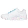 Skechers 314976L/WPTQ fűzős fehér lány cipő.
