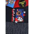 paw patrol-téli-kötött-sapka-piros-sötétkék-bojtos