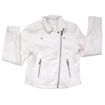 Fehér műbőr kabát (158)
