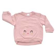 Szíves rózsaszín pulóver (68)
