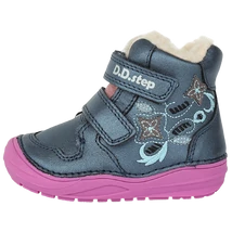 DDSTEP-bélelt-téli-gyerekcipő-virágos-mintával-vízlepergető-téli-bakancs