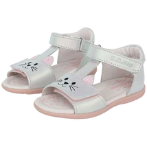 DDSTEP cicás fehér szandál lányoknak.