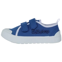 DDSTEP-kék-fehér-vászon-gyerekcipő