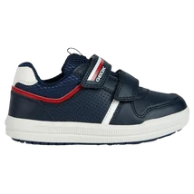 Geox sötétkék tépőzáras fiú cipő fehér talppal