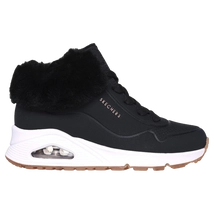Skechers UNO FALL AIR fekete lány bélelt cipő.