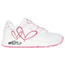 Skechers UNO TWIN HEART fehér női cipő.