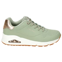Skechers UNO SHIMMER AWAY SAGE zöld női cipő.