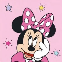 Minnie csillagos pamut kéztörlő tiszatsági csomagba.
