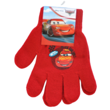 Verdák-Villám-McQueen-kötött-öt-ujjas-gyerek-kesztyű-piros