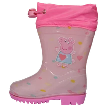 Peppa malac-gyerek-gumicsizma-rózsaszín-esőbehúzóval-lány
