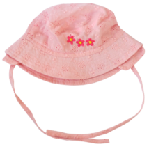 baba-nyári kalap-megkötővel-rózsaszín-hímzett