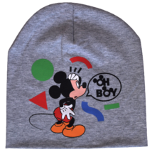 Mickey-egér-mintás-pamut-átmeneti-gyerek-sapka-fiú-szürke