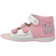 Szamos kölyök első lépés lány szandál unikornis mintával.