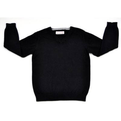 Fekete kötött pulóver (110)