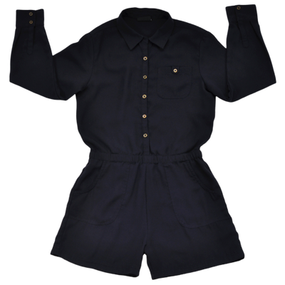 Fekete playsuit (140)