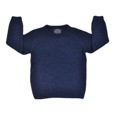 Kék kötött pulóver (128)