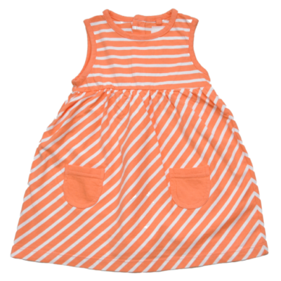 narancs csíkos nyári ruha