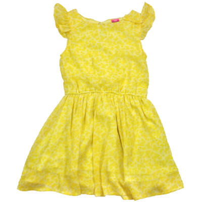 Sárga kislány nyári ruha.