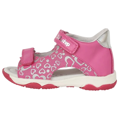 DDSTEP pink gyerek szandál szív mintával.