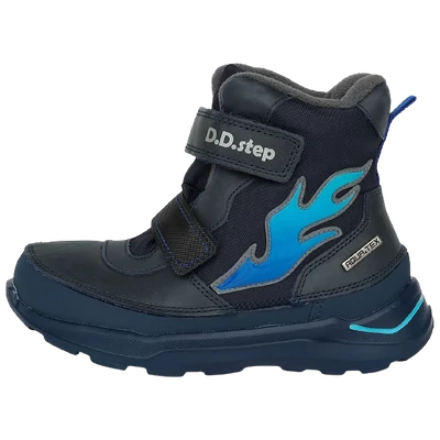 DDSTEP-aqua-tex-fiú-cipő-láng-mintával-24-29-méretben