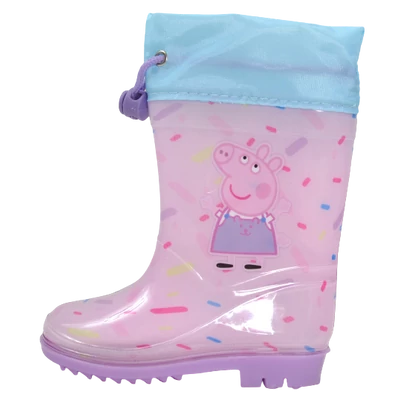 Peppa malac mintás rózsaszín lány gumicsizma.