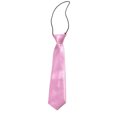 Gyerek nyakkendő rózsaszín selyem anyagból.
