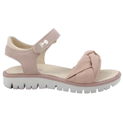 Primigi beige fonott pántos lány szandál.