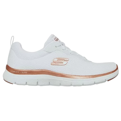 Skechers-flex-appeal-brillant-view fehér női-sportcipő