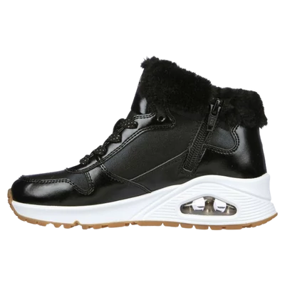 skechers-fekete-arany-bélelt-téli-cipő-lány