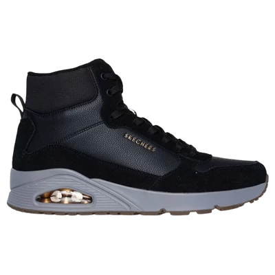 Skechers UNO STACRE MID fekete magas szárú férfi cipő.