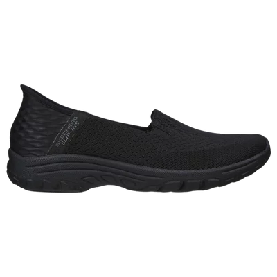 SKECHERS Reggae fest SLIP-INS fekete női balerina cipő.