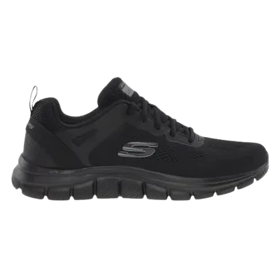 Skechers track broader fekete fűzős férfi cipő.
