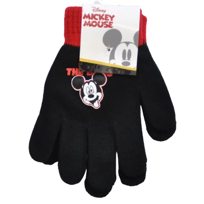 Mickey-kötött-gyerek-kesztyű-fiúknak-fekete-színben-5-ujjas-disney-mesefigura