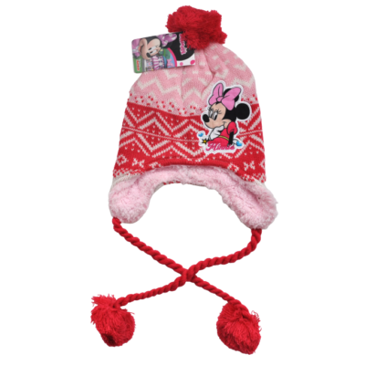 Minnie-fülvédős-kötött-téli-lány-sapka-rózsaszín-52-54-méret