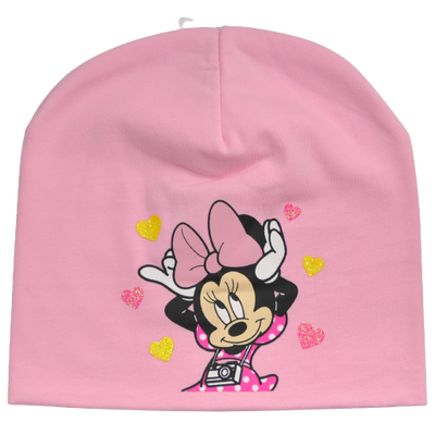 minnie-rózsaszín-pamut-átmeneti-sapka-lány