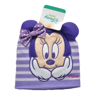 Lila Minnie baby sapka (48-50)